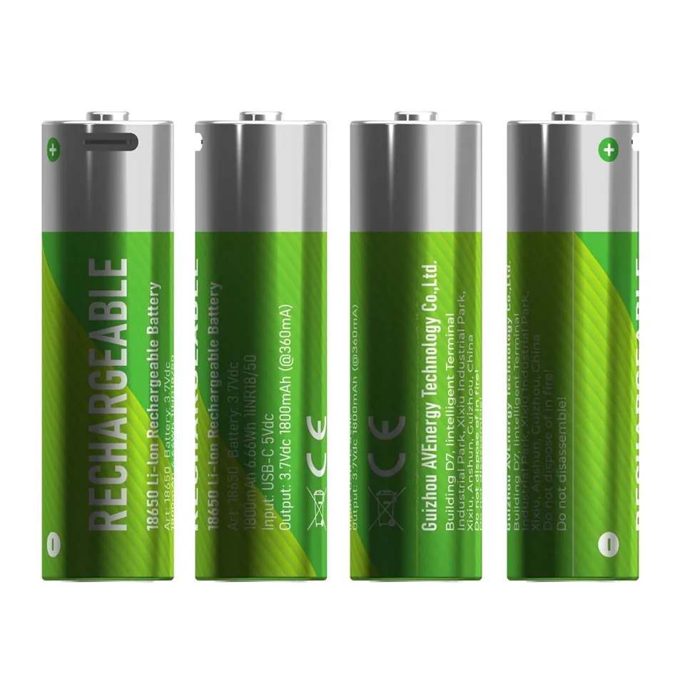 Batería recargable de iones de litio tipo 18650