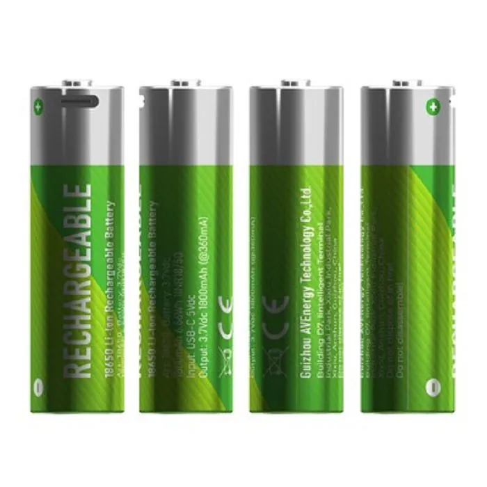 Lithium Ion Type 18650 Rechargeable Battery